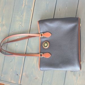 Dooney & Bourke dark brown leather tote